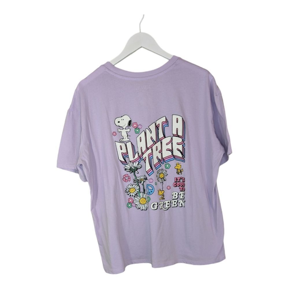 Peanuts tee Plant a tree lavender snoopy peace good to‎ be green xxxl - Picture 2 of 6